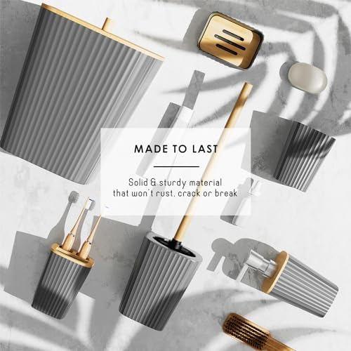 Clara Clark Bathroom Set, Shower Curtain Set, Bathroom Accessory Set