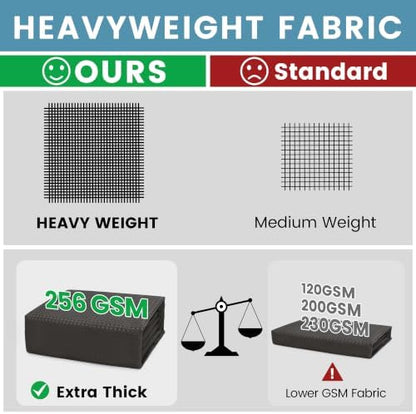 Heavyweight Waffle No Hook Shower Curtain with Liner, Charcoal Grey, 71x74