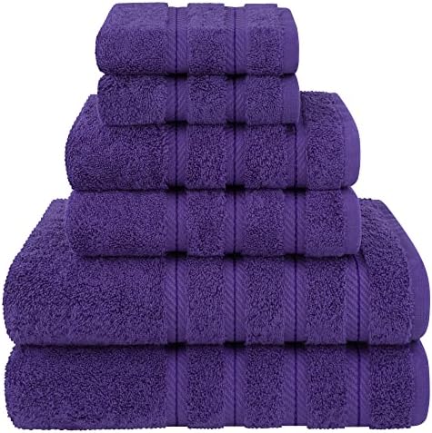 American Soft Linen 100% Cotton Luxury Turkish Towels, 6 Piece Towel Set