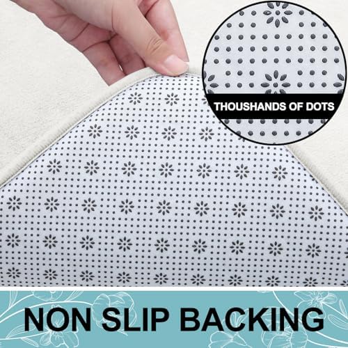 Smiry Memory Foam Bath Mat 47x17, Extra Soft and Absorbent Bathroom Rugs