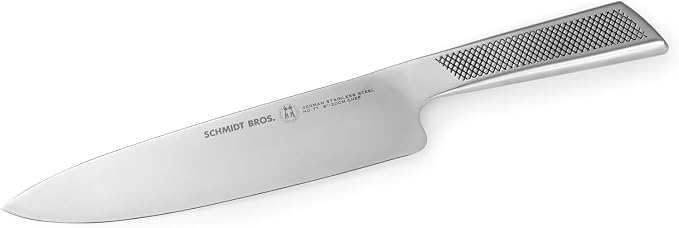 Schmidt Brothers - Gridiron Series - 10-Piece Knife Set, High-Carbon Stainless Steel Cutlery with White Ash Wood Knife Block