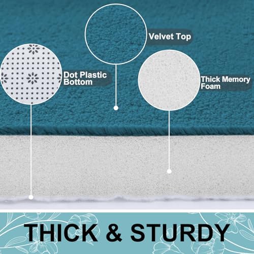 Smiry Memory Foam Bath Mat 44x24, Extra Soft and Absorbent Bathroom Rugs