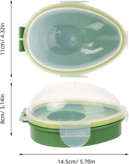 DOITOOL Avocado Keeper, Avocados Storage Container, Reusable Saver Holder, Silicone Fridge Container for Freshness, Refrigerator Vegetable Case Saver, Clear Box for Vegetarians