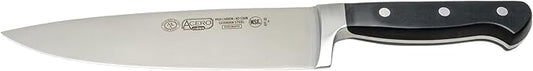 Winco 8" Chef Knife, Triple Riveted, Full Tang Forged Blade