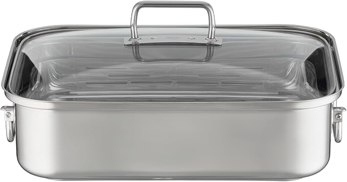 Rösle EXPERTISO Cookware Collection 15" x 11" x 5" Stainless Steel Rectangular Roaser