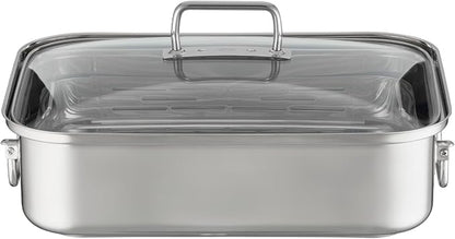 Rösle EXPERTISO Cookware Collection 15" x 11" x 5" Stainless Steel Rectangular Roaser