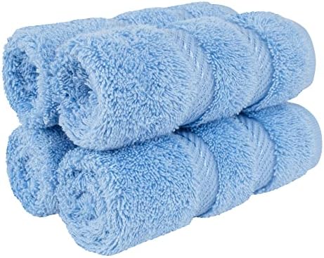 American Soft Linen 100% Cotton Luxury Turkish Towels, 4 PC Washcloth Set