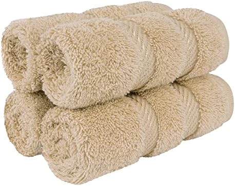 American Soft Linen 100% Cotton Luxury Turkish Towels, 4 PC Washcloth Set