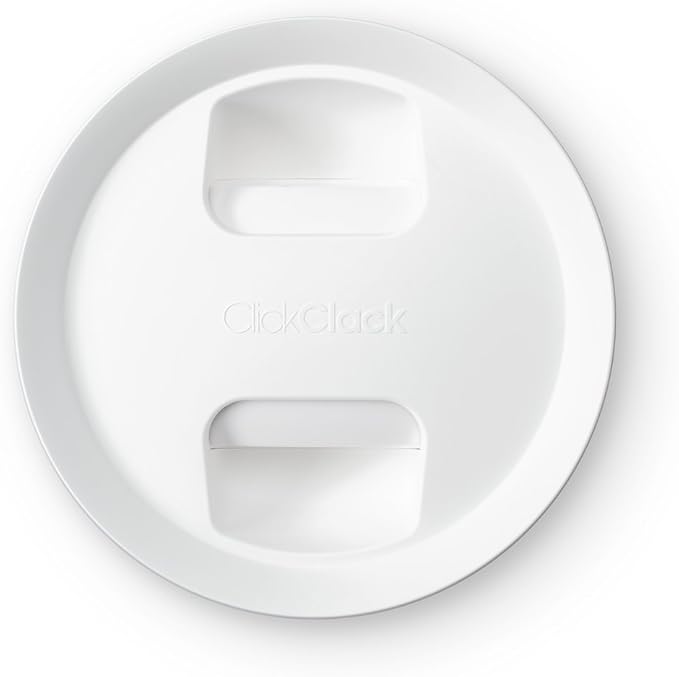 Click Clack Pantry Canister, 1.6-Quart, White Lid