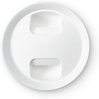 Click Clack Pantry Canister, 1.6-Quart, White Lid