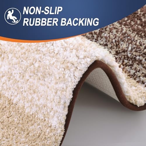 OLANLY Bathroom Runner Rug 40x20, Extra Soft Absorbent Microfiber Bath Rugs