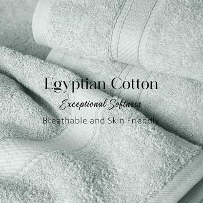 SUPERIOR Egyptian Cotton Ultra Plush & Absorbent, 3 Piece Set, Sea Foam