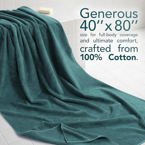 American Soft Linen 100% Cotton Luxury Turkish Towels, 40x80 XL Bath Sheet