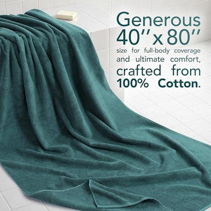 American Soft Linen 100% Cotton Luxury Turkish Towels, 40x80 XL Bath Sheet