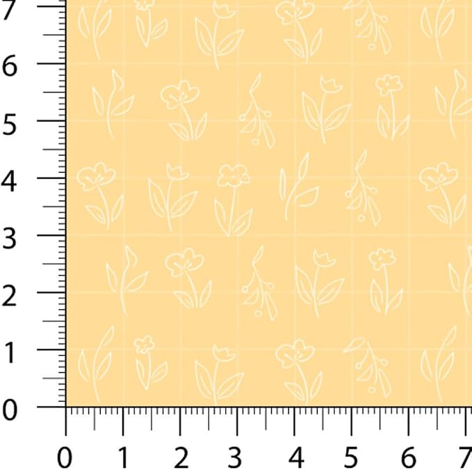 Patchwork Fabric Panel 100x155 cm, 100% Cotton Satin, 6 Coordinated Floral Patterns, Pastel Garden Quilting & Sewing Fabric (Blooming Days, 6pcs 50x50cm)