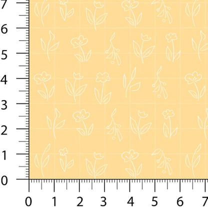 Patchwork Fabric Panel 100x155 cm, 100% Cotton Satin, 6 Coordinated Floral Patterns, Pastel Garden Quilting & Sewing Fabric (Blooming Days, 6pcs 50x50cm)