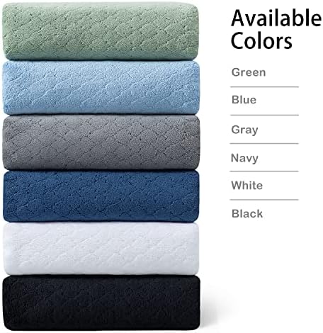 Ycosy 2 Pack Hand Towels Set 16"x31",Grey Towel Set for Bathroom,Quick Dry Thick and Highly Absorbent Hand Towel,Ultra Soft Microfibers Premium Towel Set for Bathroom Hotel,Spa,Gym