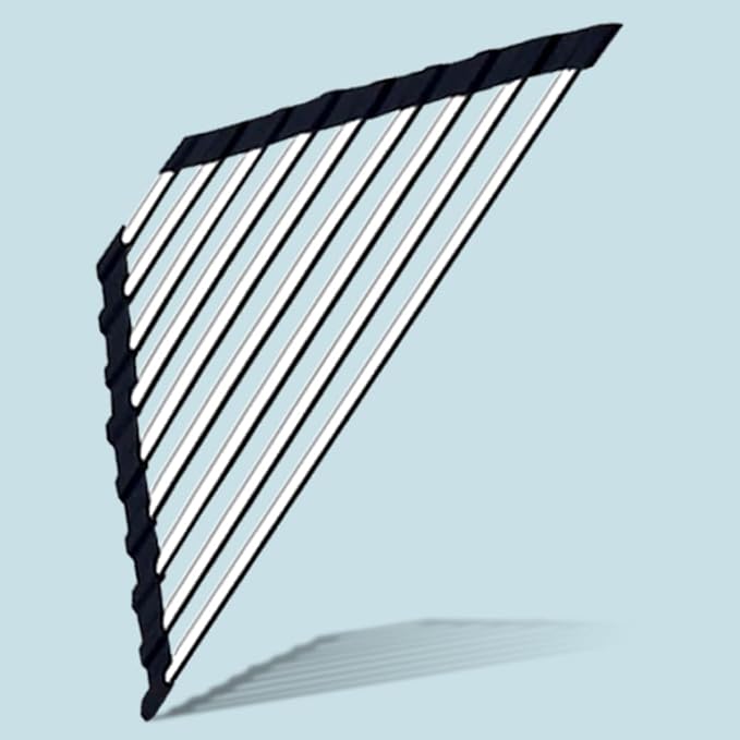 Roll Up Dish Drying Rack and Triangle for Sink,over the Sink , Kitchen Corner Drainer Mat, Foldable Stainless Steel (Triangle) Silver