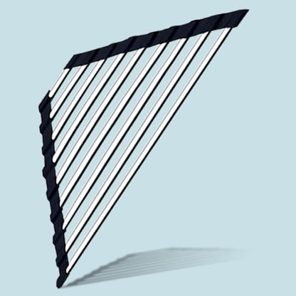 Roll Up Dish Drying Rack and Triangle for Sink,over the Sink , Kitchen Corner Drainer Mat, Foldable Stainless Steel (Triangle) Silver