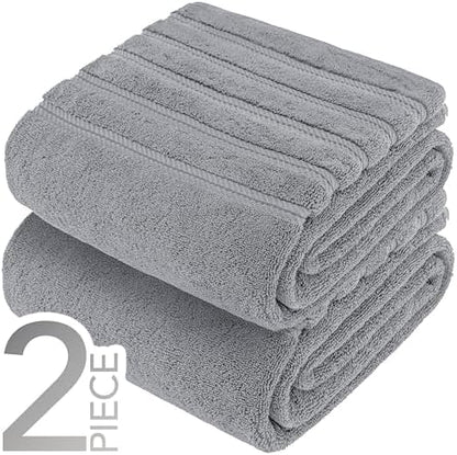 American Soft Linen 100% Cotton Luxury Turkish Towels, 2PC 35x70 Bath Sheet