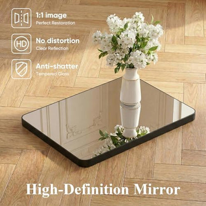 Sweetcrispy Bathroom Mirror, Vanity Mirrors for Wall, 26x38 Inch
