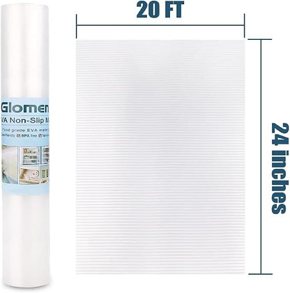 Shelf Liner, Non-Slip Cabinet Liner, Washable Oil-Proof for Kitchen Cabinet, Shelves, Refrigerator, Storage, Desks, 24 Inches x 20 FT, Non Adhesive Drawers Liner (24 Inches x 20 FT, Thickened)…