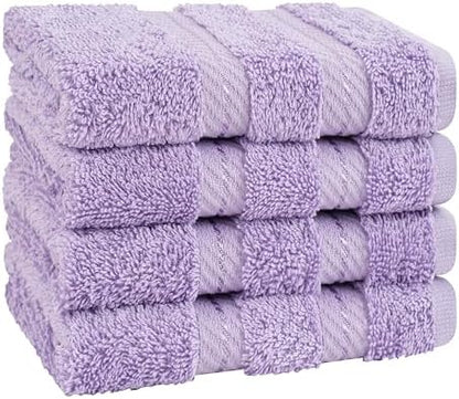 American Soft Linen 100% Cotton Luxury Turkish Towels, 4 PC Washcloth Set