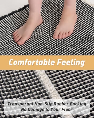 Upgraded Waffle Bath Mat Ultra Absorbent Non Slip Bathroom Mat, 20" x 32"