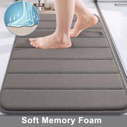 Buganda Memory Foam Bath Mat 35.4 x 24, Ultra Soft Absorbent Bathroom Rugs