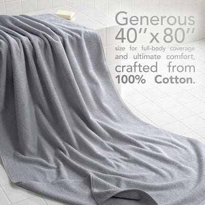 American Soft Linen 100% Cotton Luxury Turkish Towels, 40x80 XL Bath Sheet
