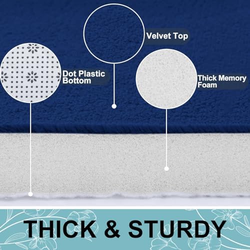 Smiry Memory Foam Bath Mat 30x20, Extra Soft and Absorbent Bathroom Rugs