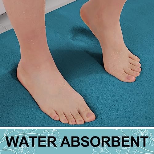 Smiry Memory Foam Bath Mat 40x32, Extra Soft and Absorbent Bathroom Rugs