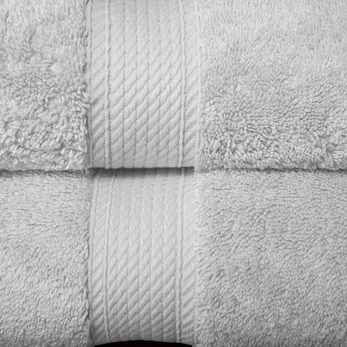 Superior Egyptian Cotton Ultra Plush & Absorbent, 10 Piece Set, Silver