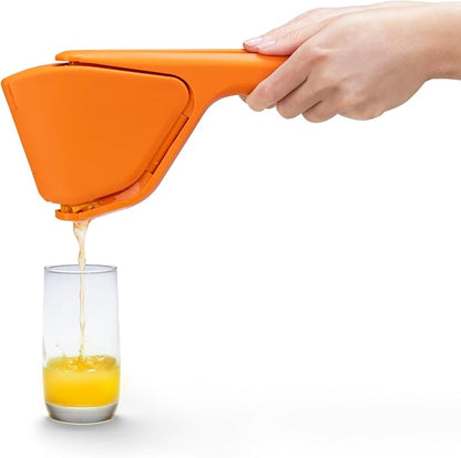 Dreamfarm Original Orange Fluicer Easy-Squeeze Fold-Flat Citrus Juicer - 11 Inch, Suits All Citrus
