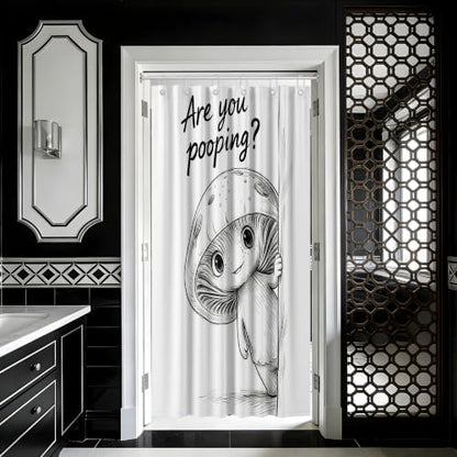 Small Stall Shower Curtain Rv Cottagecore Mushroom, 48 x 72 Inchs
