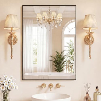 Sweetcrispy Bathroom Mirrors for Over Sink, 30" x 36" Rectangle Wall Mirror