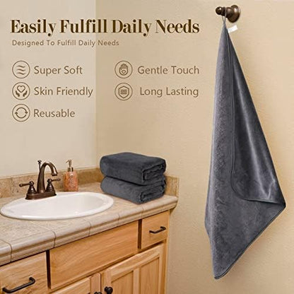 Orighty Bath Towels, Soft Feel Bath Towel, 4 Pack (27'' x 54'')