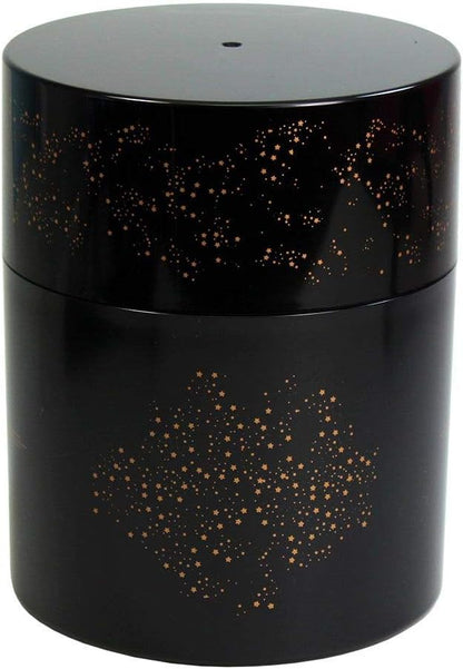 Coffeevac 1/2 LB – Patented Airtight Container | Multi-use Vacuum Container Works as Smell Proof Containers for Ground Coffee and Coffee Bean Containers. Black Gold Logo