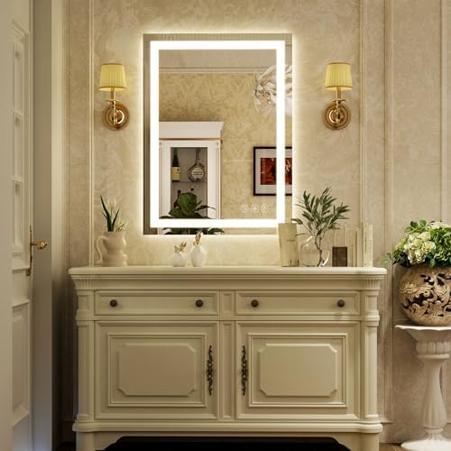 XRAMFY 32''X24'' LED Bathroom Mirror, Wall Mirror with Lights