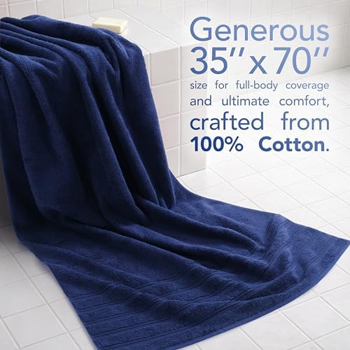American Soft Linen 100% Cotton Luxury Turkish Towels, 2PC 35x70 Bath Sheet