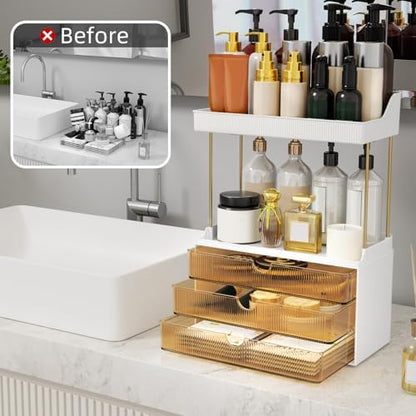 StorBin Arcylic 5-Tier Makeup & Skincare Organizer for Vanity, Bath