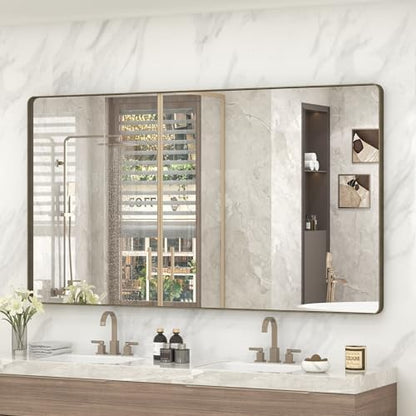 60x36 Inch Bronze Bathroom Vanity Mirror for Wall