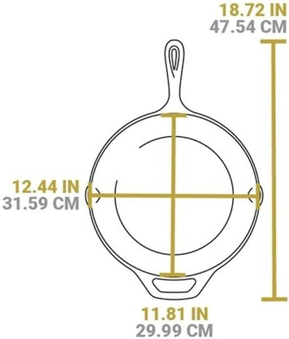 Lodge Chef Collection 3pc Set (8”, 10", & 12" Skillet)