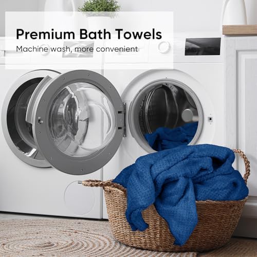HOMEXCEL 6PK Bath Towel Set, 24x48 in, Absorbent&Quick Dry Towels for Hotel