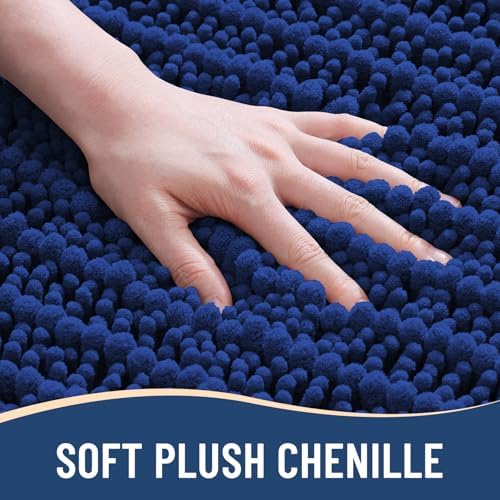Arotive Bathroom Rugs Mat 24x16, Soft Absorbent Chenille Shaggy Bath Mat