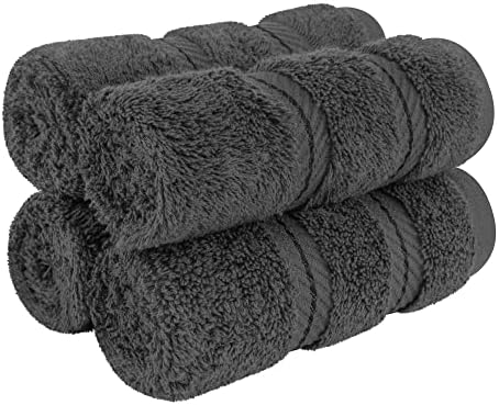 American Soft Linen 100% Cotton Luxury Turkish Towels, 4 PC Washcloth Set