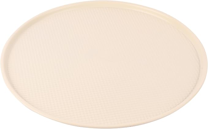 David Burke 14" Pizza Pan – Made from Carbon Steel with AirFlow Baking Technology, Oven Safe, PFTE & PFOA Free, Durable & Easy to Clean – Cream