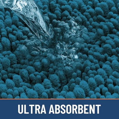 Smiry Bathroom Rugs 24X16, Extra Soft Rubber Backing Chenille Bath Mats