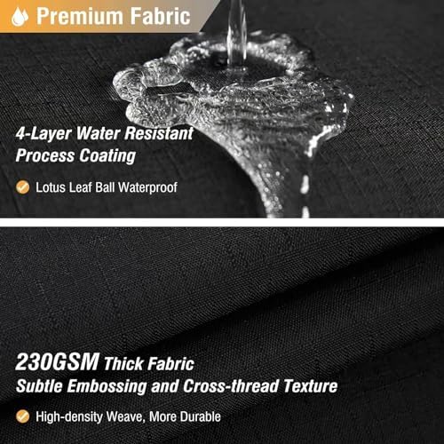 BTTN Narrow Long Linen Textured Shower Curtain for Bathroom, 60x84, Black