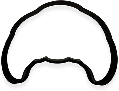 Croissant Cookie Cutter with Easy Push Design (4 inches)